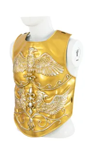 Armadura Caballero Romano Medieval Disfraz Coraza Dorada Accesorio Cosplay Fiesta Espectáculo