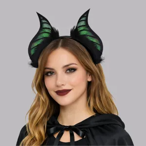 Disfraz fiesta cosplay diadema cuernos murciélago diablo Halloween accesorio pelo accesorio