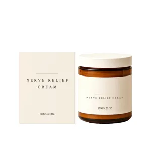 Crema per il corpo sollievo barattolo e confezione, cura lenitiva, idratante e fresca 120g