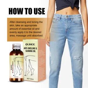 OUHOE olio corpo dimagrante anti-gonfiore 50ml olio essenziale per massaggio linfodrenante