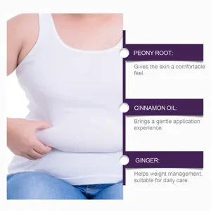Body care patch detail showcasing natural plant extracts like peony root and ginger for waist.