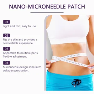 Nano microneedle body care patch, light and thin design for comfortable skin shaping use.