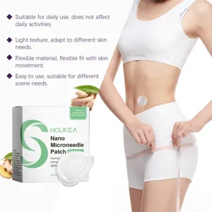 HOUKEA nano microneedle body shaping care patch with natural plant extracts for daily use.