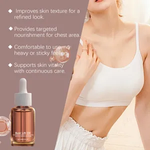Bust massage oil for chest skin care, nourishing and moisturizing with non-sticky formula.