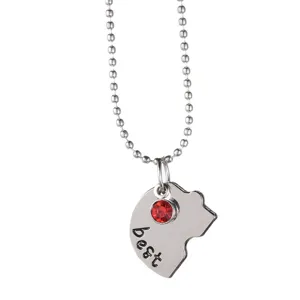 Mode Legierung Strass Best Friends Forever Herz Puzzle Nähte Anhänger Halskette Set Kugelkette Freundschaftskette Für Damen Herren Schmuck