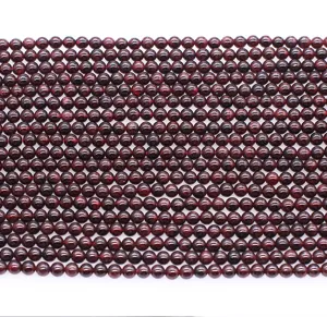 Natural garnet loose beads burgundy crystal beads DIY bracelet jewelry making accessories