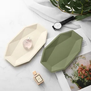 Silicone diamond jewelry tray cosmetic storage plate desktop organizer aesthetic decor