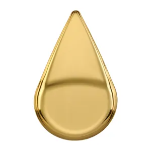 Nordic teardrop gold jewelry tray, metal cosmetic storage plate for desktop organizer.