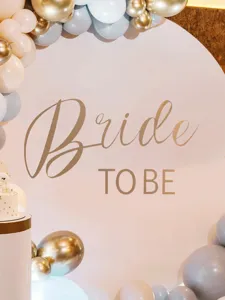 Autocollant mural de mariage Bride To Be PVC autocollant amovible decoration de fond