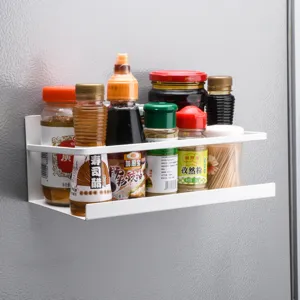 Estante de Almacenamiento Magnético para Refrigerador Organizador de Especias de Hierro Soporte de Pared para Cocina Hogar Estante Metálico