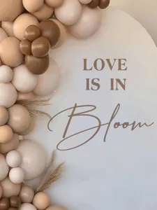 Autocollant mural de mariage arche de ballon decoration fete restaurant PVC autocollant amovible
