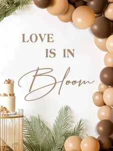 Autocollant mural de mariage decoration anglaise fete mur PVC autocollant amovible.