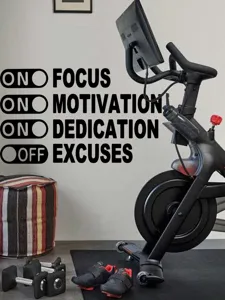 Inspirerende citaten muursticker gym decor zwart motiverende letters kunst thuis kantoor