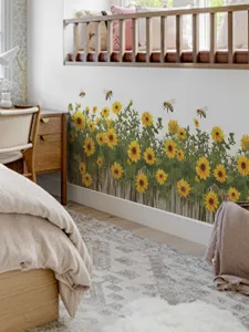 Zonnebloem muursticker voor slaapkamer woonkamer huisdecoratie zelfklevend voor thuis