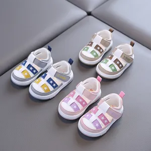 Sandales d'ete pour bebe 1-3 ans antiderapantes souples respirantes chaussures de couleur