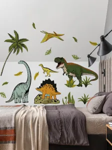 Stickers muraux dinosaures autocollants PVC pour la belle décoration chambre d'enfant