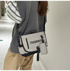 Bolso bandolera táctico unisex con bolsillo, elegante bolso cruzado casual para uso diario.