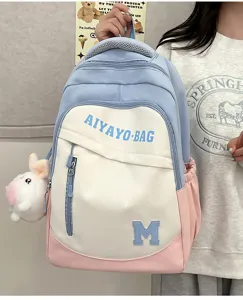 Großer Kapazität Farbauswahl Schulrucksack für Schüler, stilvolles langlebiges Design.