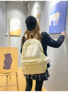 Japanese Harajuku style large capacity student school backpack for teenage girls stylish daily use