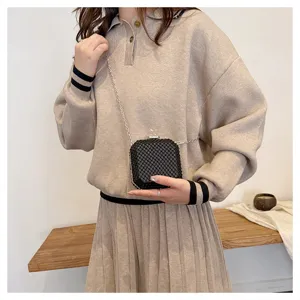 Borsa a tracolla mini con strass da donna, elegante borsetta chic per l'uso quotidiano.