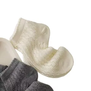Summer thin breathable mesh lace short socks sweet hollow design comfortable casual women socks