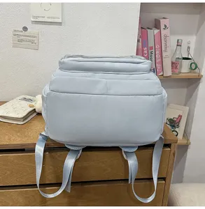 Joli sac à dos ita bleu clair style campus grande capacité cartable pour étudiants quotidien.
