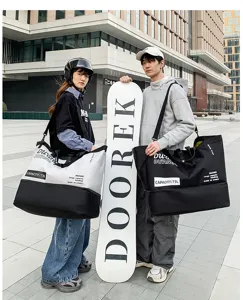 Large capacity color-blocked outdoor travel fitness yoga shoulder crossbody bag for daily use