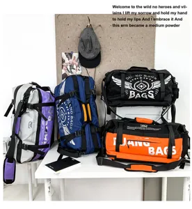 Sac de sport fitness yoga de voyage multifonctionnel grand bloc de couleur unisexe