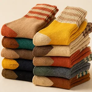 Dikke dames winter sokken warme badstof gezellige casual sokken voor herfst en winter