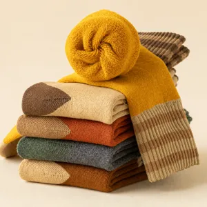 Dikke badstof thermische winter sokken voor dames, comfortabel en warm voor de kou.