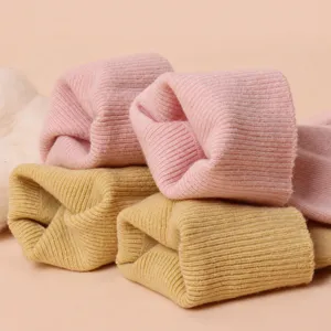 Femmes automne hiver coton peigné chaussettes sans couture confortables chaudes vue principale