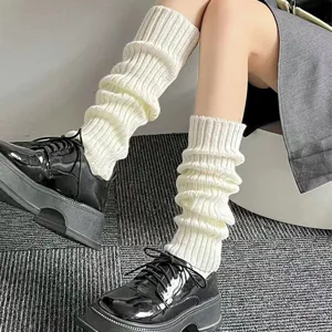Knit leg warmers for women winter warm slouch socks fashion aesthetic casual daily wear boot cuffs