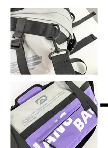 Sac à dos de sport de fitness de yoga colorblock multifonctionnel avec sangles durables