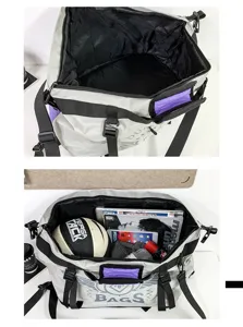 Sac de sport multifonctionnel grande capacité bloc de couleur pour fitness et voyage extérieur