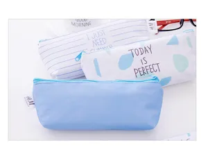 Canvas pencil case multi-function large capacity stationery storage cute student style.