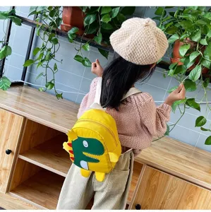 Niedlicher Dino Kinderrucksack für Kleinkinder, leichter Nylon Kindergarten Rucksack.