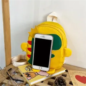 Kleinkind gelber Dinosaurier Rucksack niedliche Cartoon Schultasche fuer Kindergarten Kinder