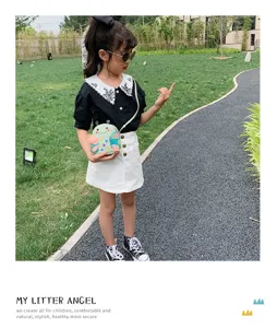 Cute kids mini crossbody bag for girls, cartoon insect shoulder bag, casual kids accessory.