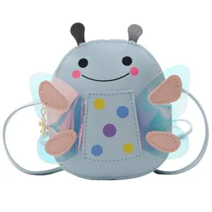 Cute cartoon insect children crossbody bag, kids cute shoulder bag summer mini purse.