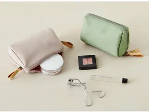 Tragbare kationische Kosmetiktasche Mini Reise Make-up Aufbewahrungstasche mit Reißverschluss.