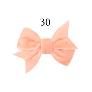Kinder Samt Schleife Haarklammer, einfarbig süßes Baby Haaraccessoire für tägliches Styling.