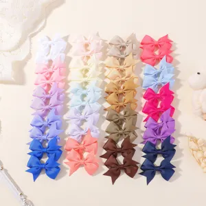 Cute Grosgrain Ribbon Bow Hair Clips For Kids Sweet Butterfly Hair Pins Handmade Baby Hair Accessories Decorative Hair Grips