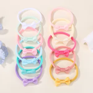 Baby Bow Headband Soft Elastic Nylon Hair Band For Infants Toddlers Newborn Bowknot Headwrap Cute Girls Hair Accessories