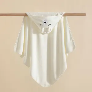 Morbido asciugamano con cappuccio per neonati orecchie di animale coperta neonato bagno