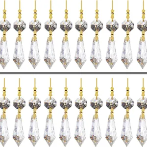 Prismi a Goccia in Cristallo per Lampadario Pendenti Parti di Illuminazione Ornamenti Appesi Decorativi per Lampada a Soffitto