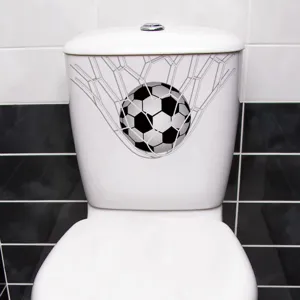 3D Fußball Tor Wasserdicht PVC Wandtattoo Selbstklebend Badezimmer Toilette Aufkleber World Cup Sport Thema Dekor