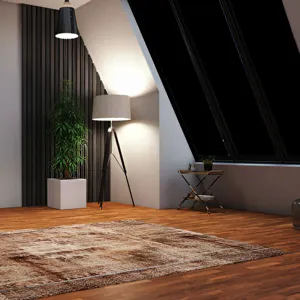 Blackout privacy window film for skylight protection in a cozy modern attic room