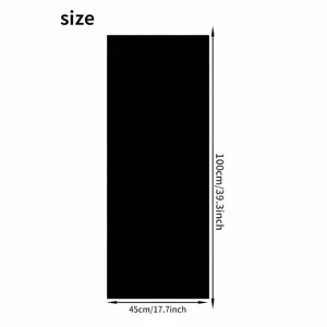 Black anti-peeping electrostatic window film size 45x100cm for home privacy and shading