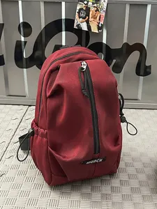 Minimalist burgundy outdoor chest bag for cycling and casual urban commuting daily