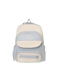 Casual cute color-block large capacity student backpack for school and daily travel